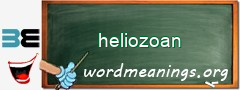 WordMeaning blackboard for heliozoan